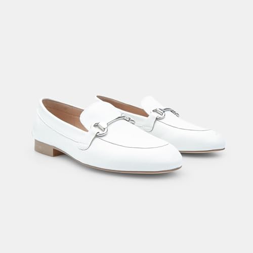 Bata Mocassins cuir femme daim doré semelle gomme