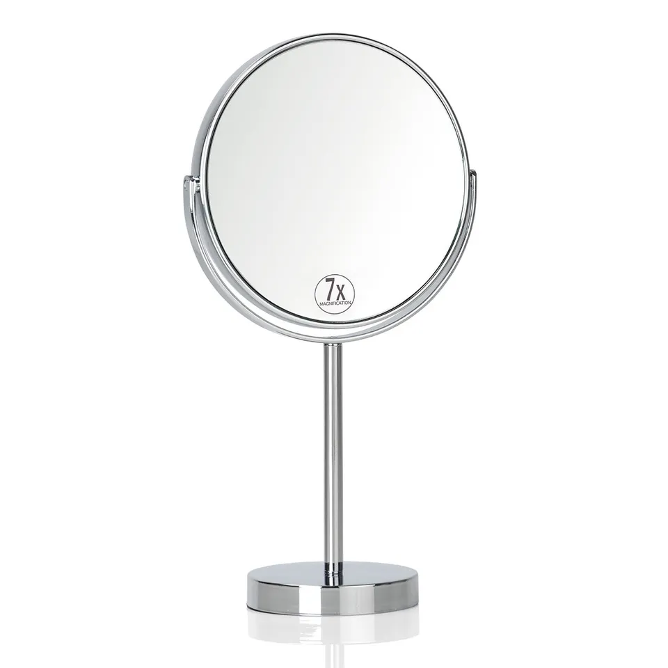 Andrea House Baño miroir grossissant x7 métal argenté