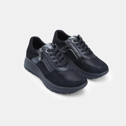 Bata Chaussures à lacets derbies femme daim zip confortable