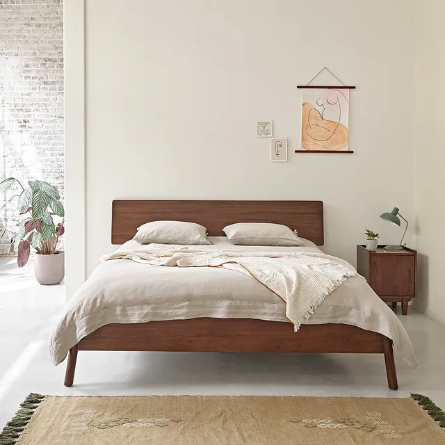 Berah Getah VINTAGE lit double mindi 160 avec sommier