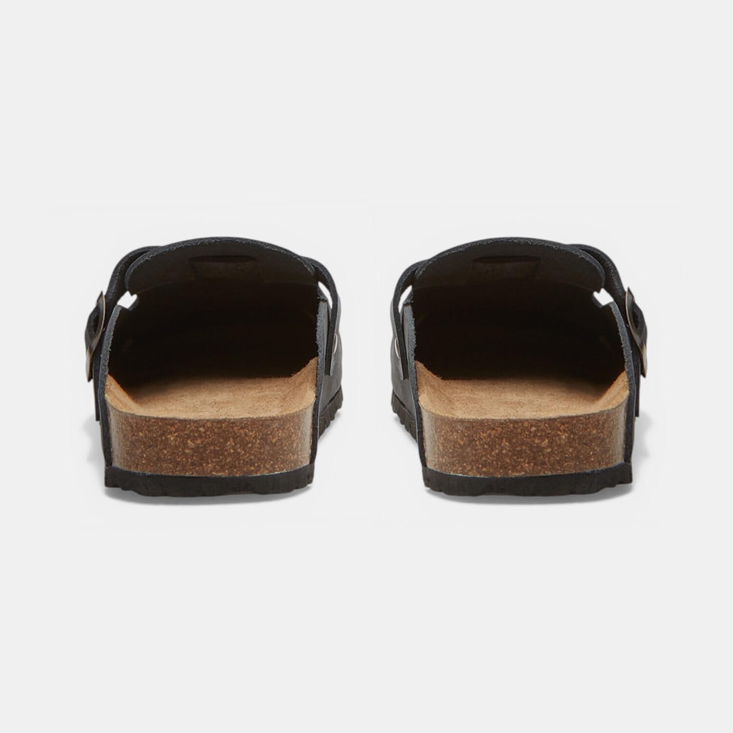Bata mules nubuck homme boucle métal confort