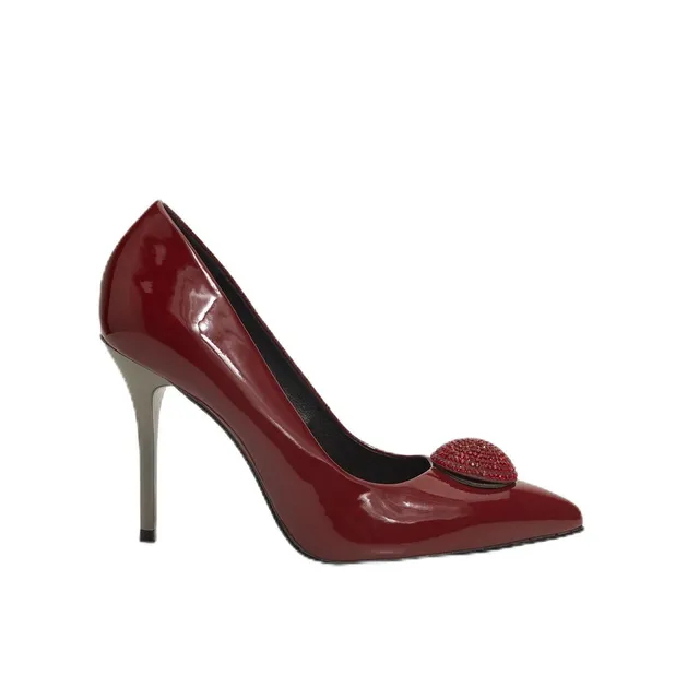 Bata Escarpins Bijou talon doré femme