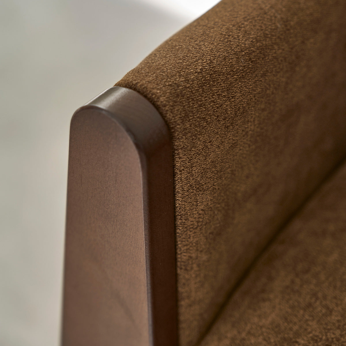 Berah Getah Salon ONDINE canapé droit 3 places velours bronze