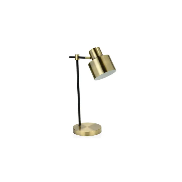 Andrea House lampe de table industrielle dorée métal