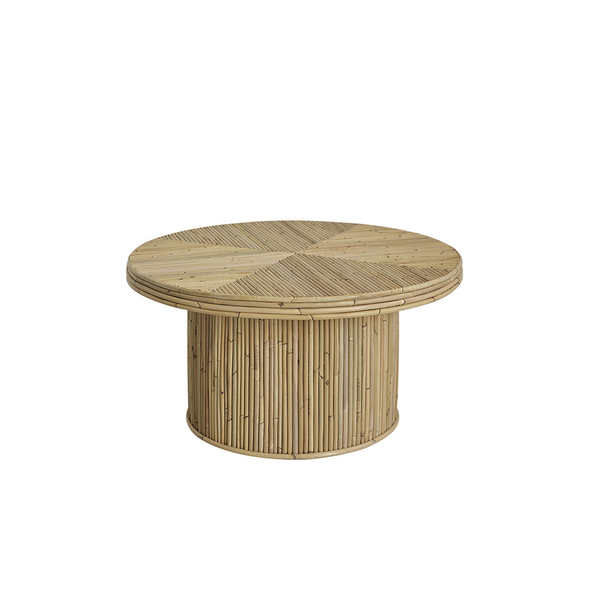 Berah Getah ALMA Table basse rotin naturel Ø 80 cm