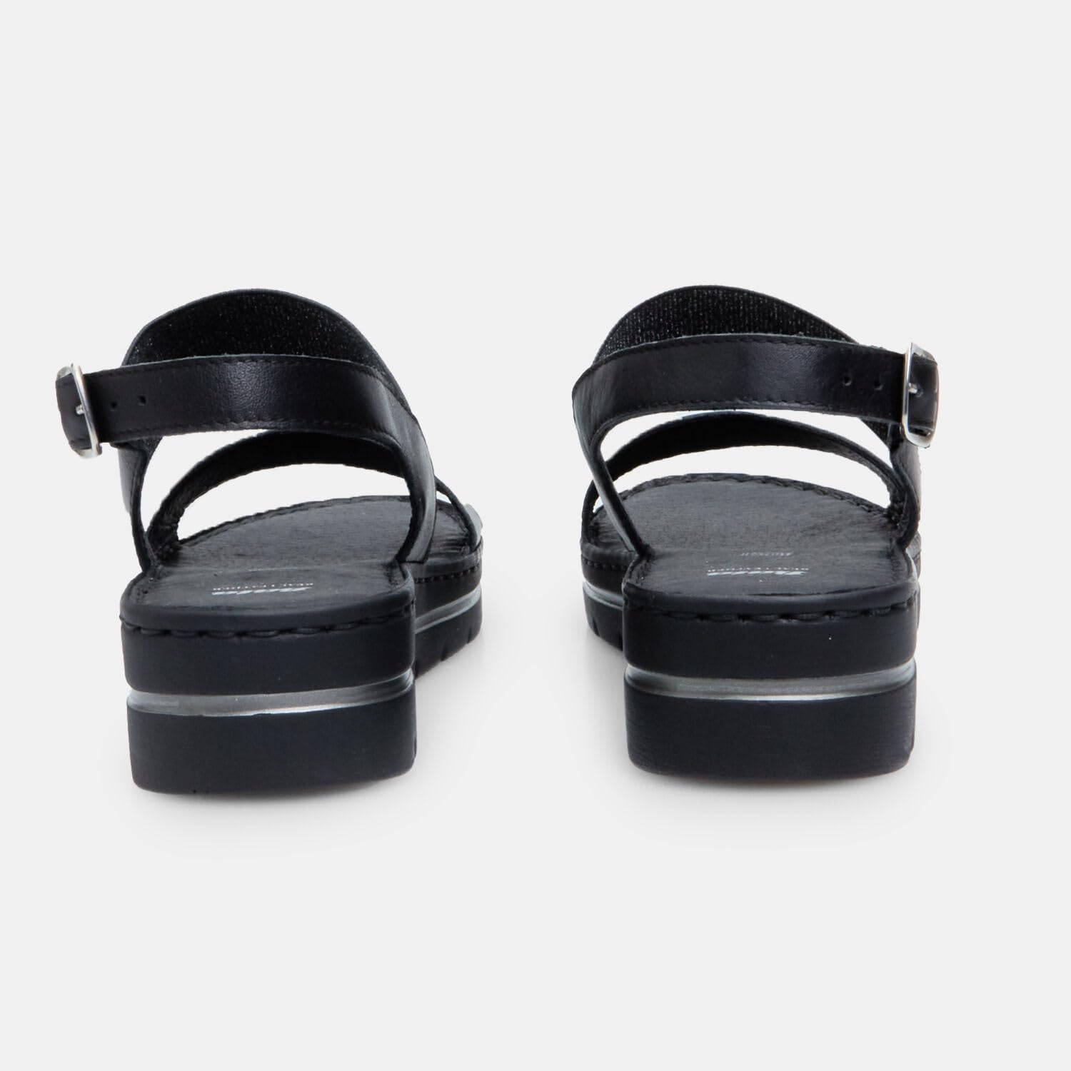 Bata Sandales cuir femme plateforme 3,5 cm