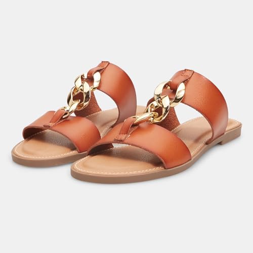 Bata Mules plates femme chaîne élégante été
