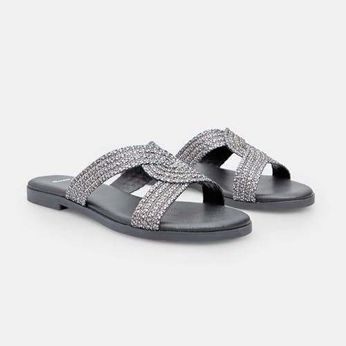 Bata Mule Bandes Entrelacées Femme