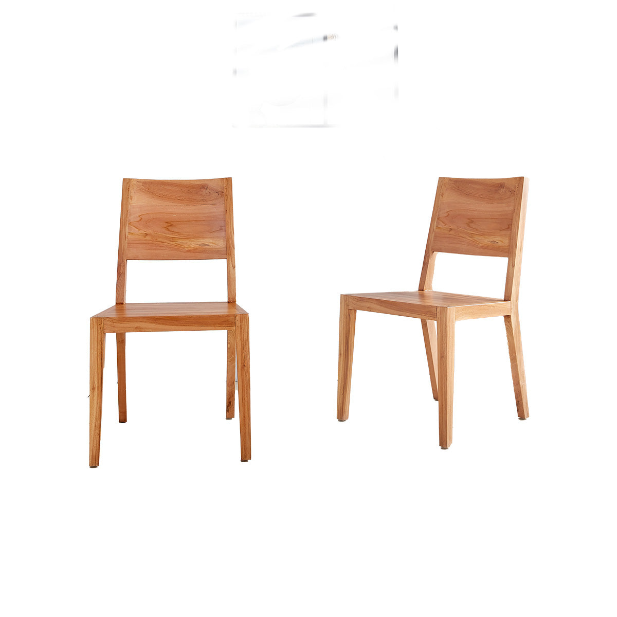 Berah Getah TRISTAN lot 2 chaises teck massif