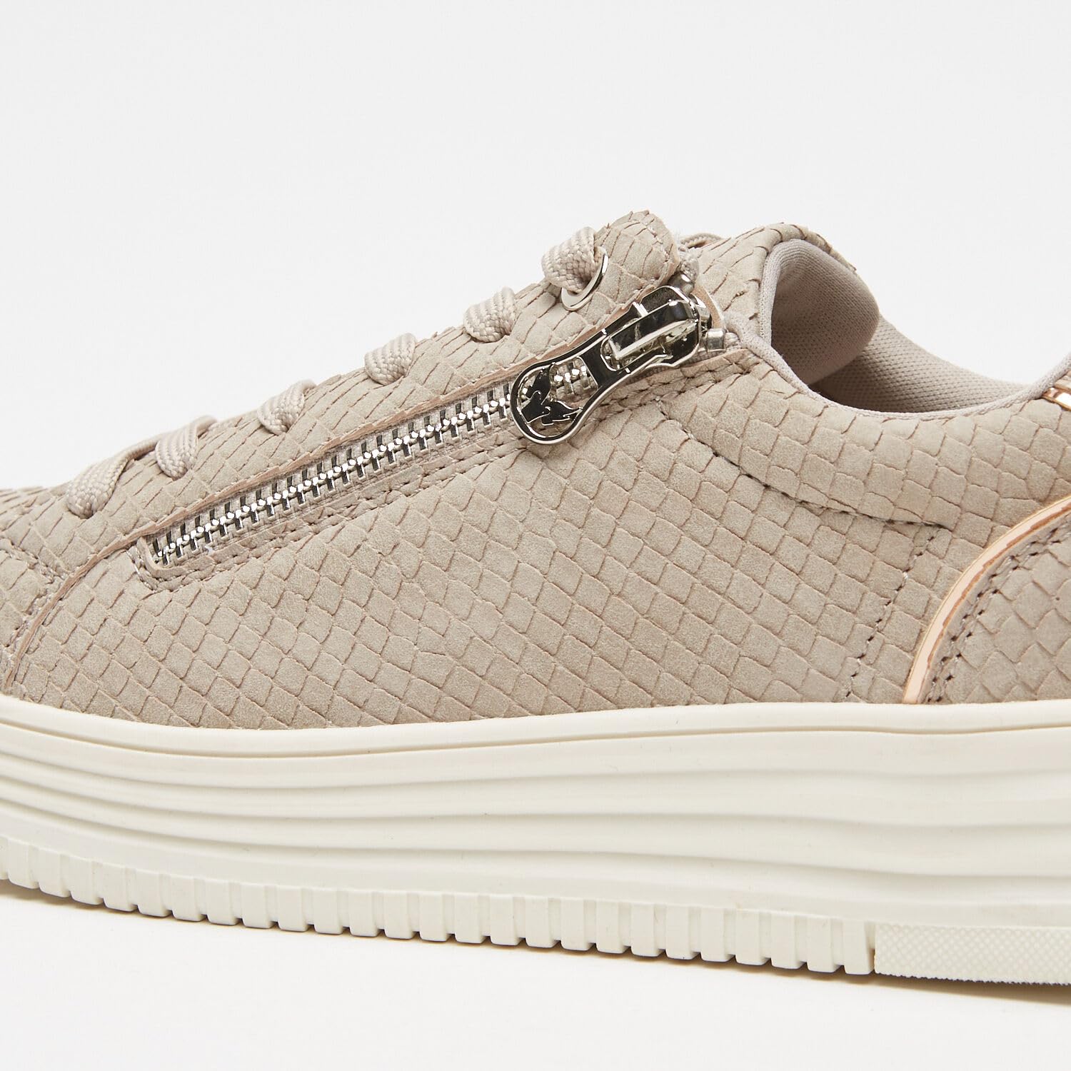 Bata sneakers femme zip latéral cuir synthétique