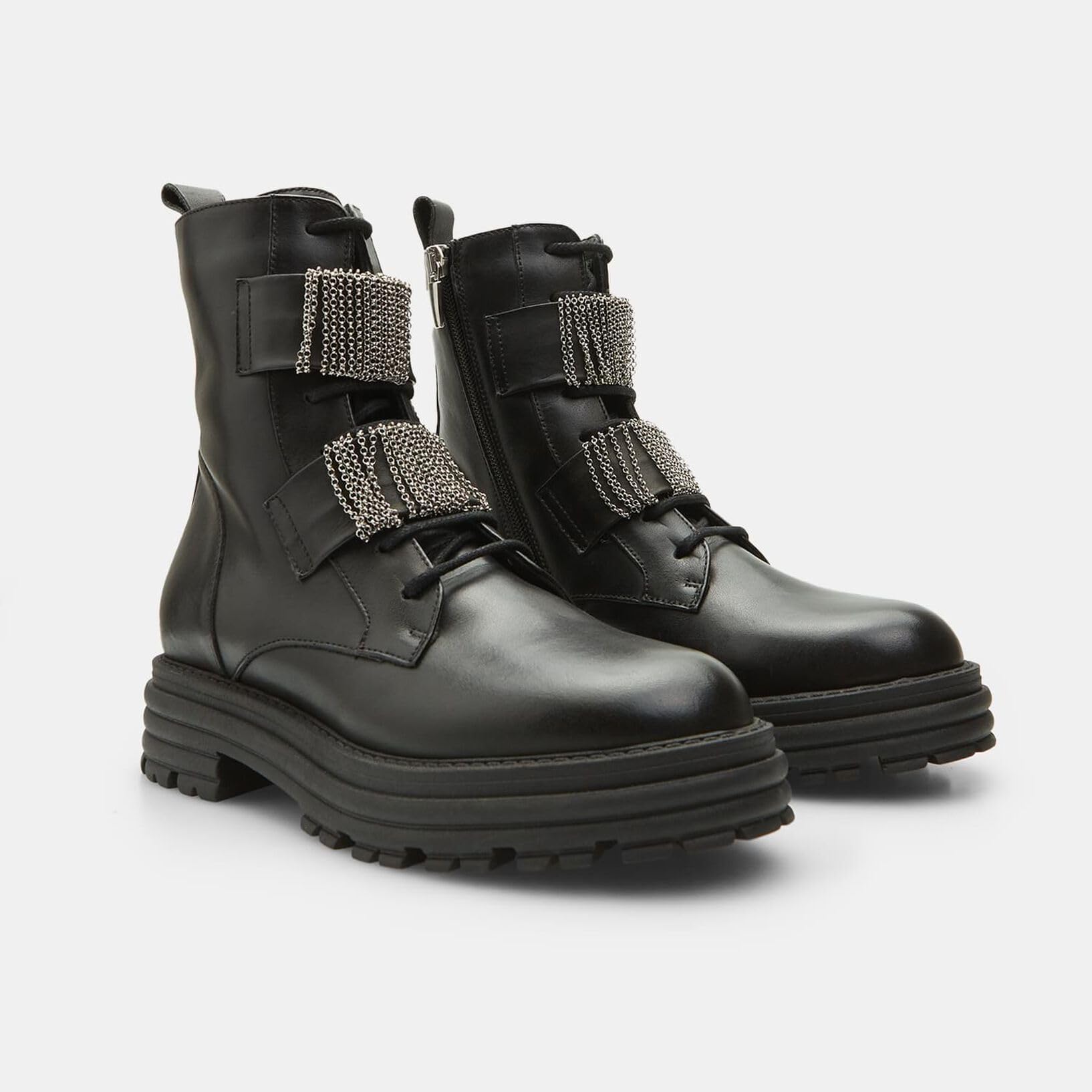 Bata bottes femme bottes cuir militaire