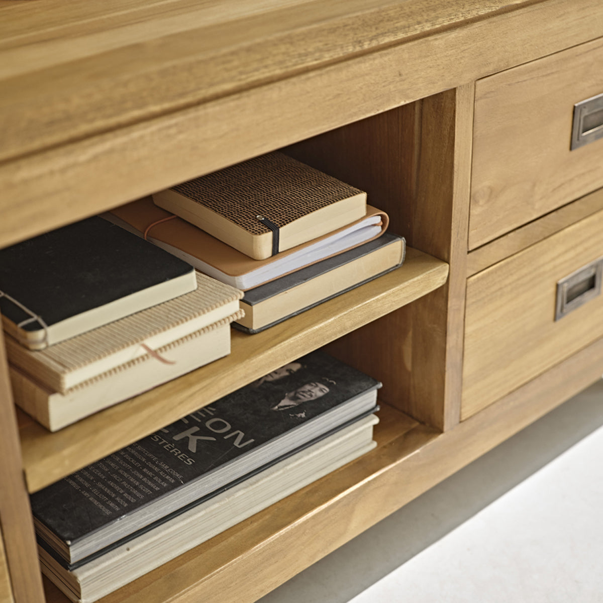 Berah Getah Boston meuble TV teck 120 cm