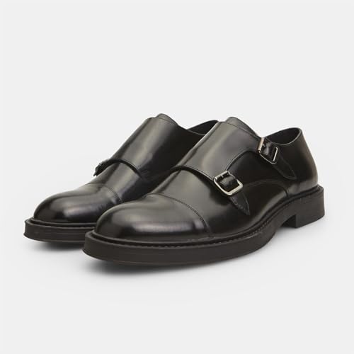 Bata Chaussures à lacets cuir homme doubles boucles