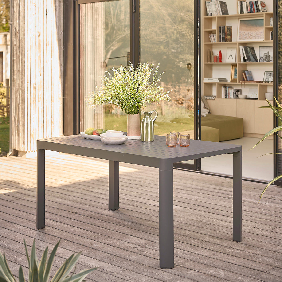 Berah Getah LAGON table jardin aluminium extensible 4/8 pers.
