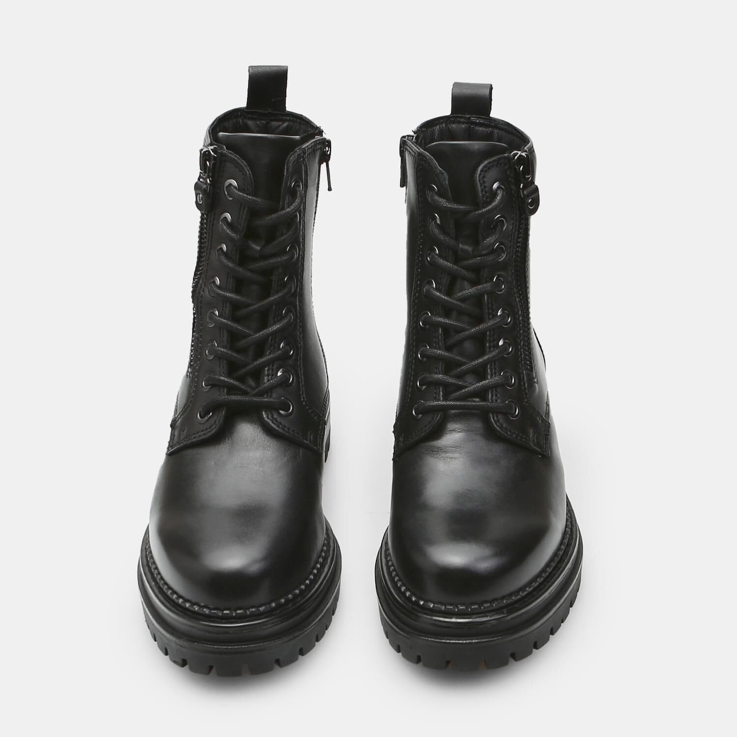 Bata Bottes combat cuir femme robustes