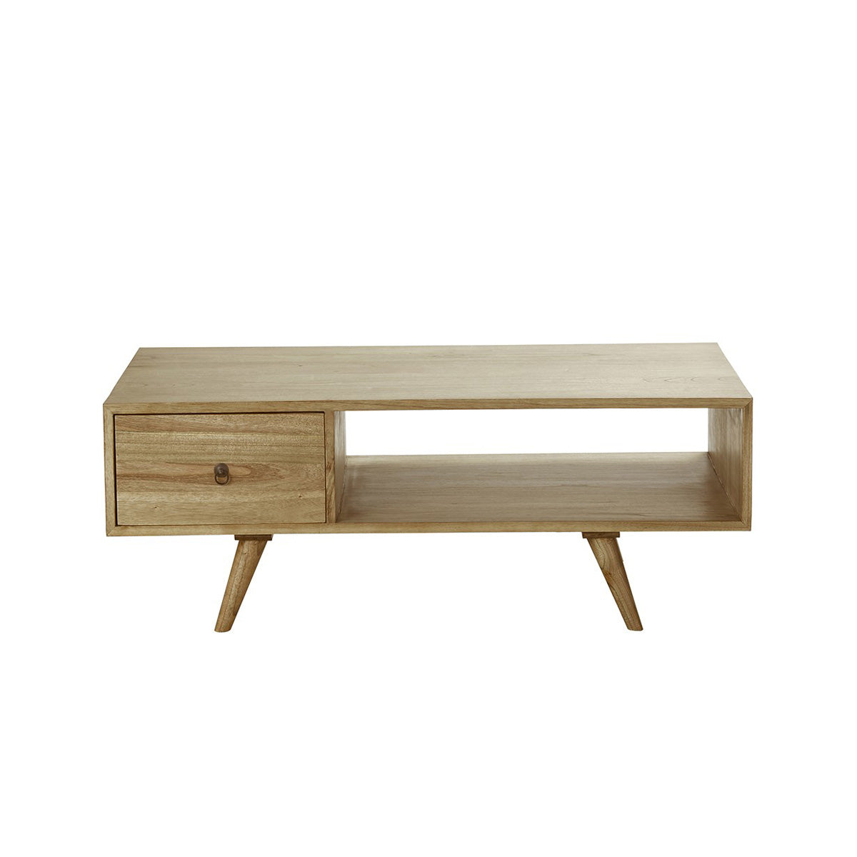 Berah Getah Oscar table basse mindi massif 120 cm