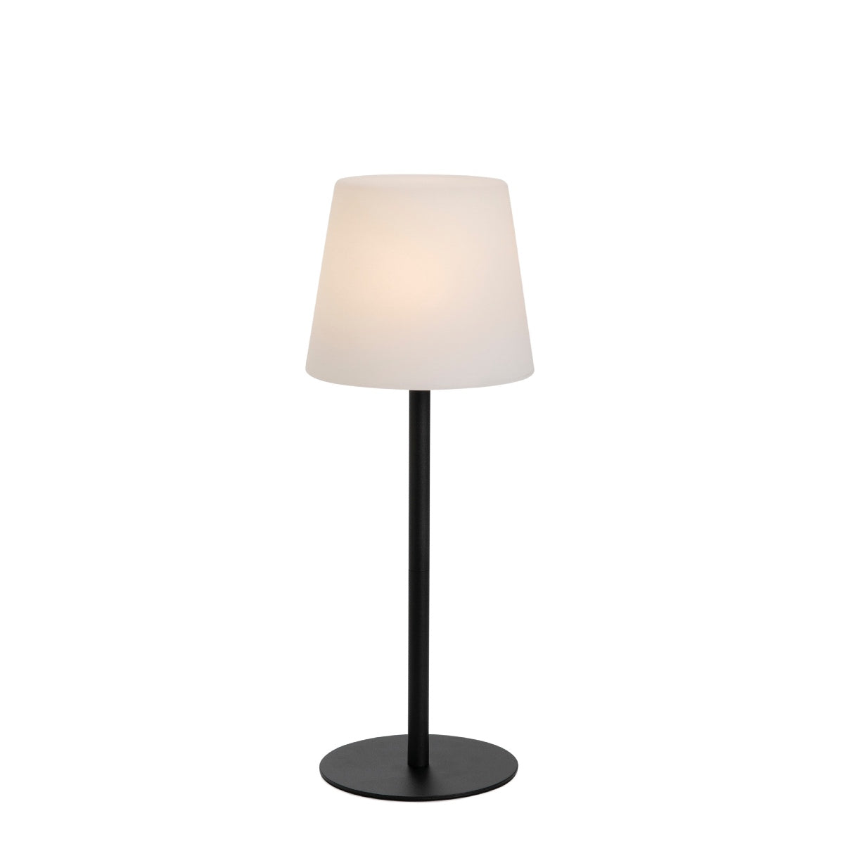 Andrea House lampe LED sans fil noire métal table chevet