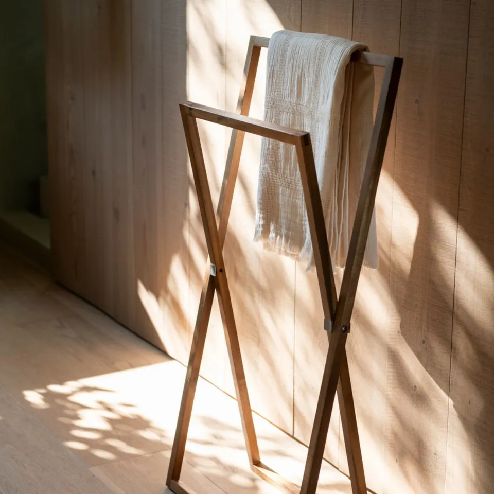 Andrea House Baño porte-serviettes bois acacia pliant