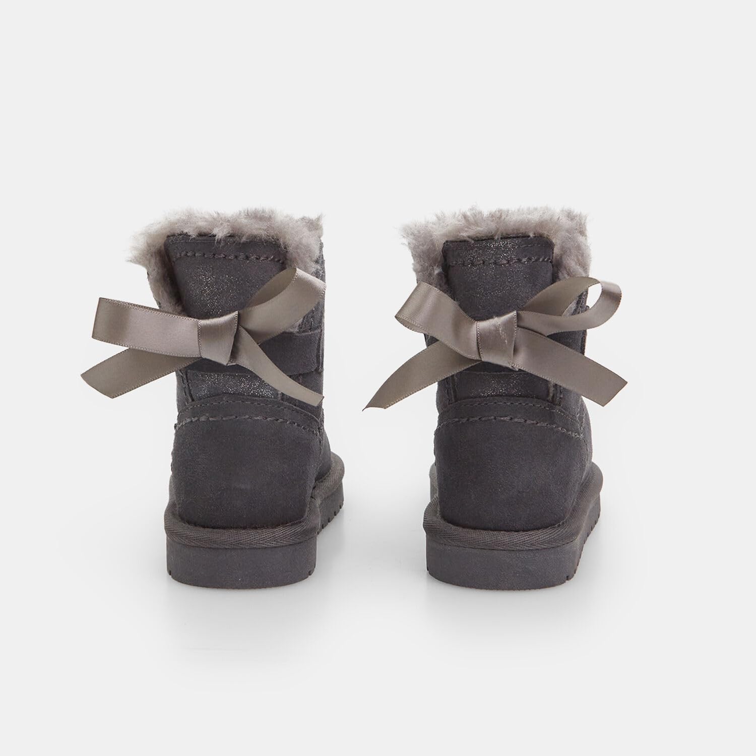 Bata Bottines bottines fille nœud cuir 25 EU fourrée