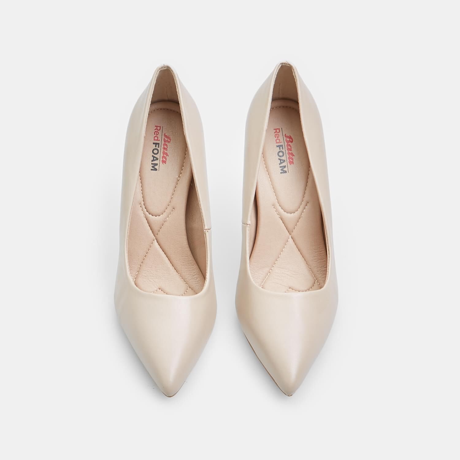 Bata Chaussures à talons Escarpins doré cuir pointu