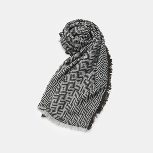 Bata Écharpe homme géométrique foulard tissu doux