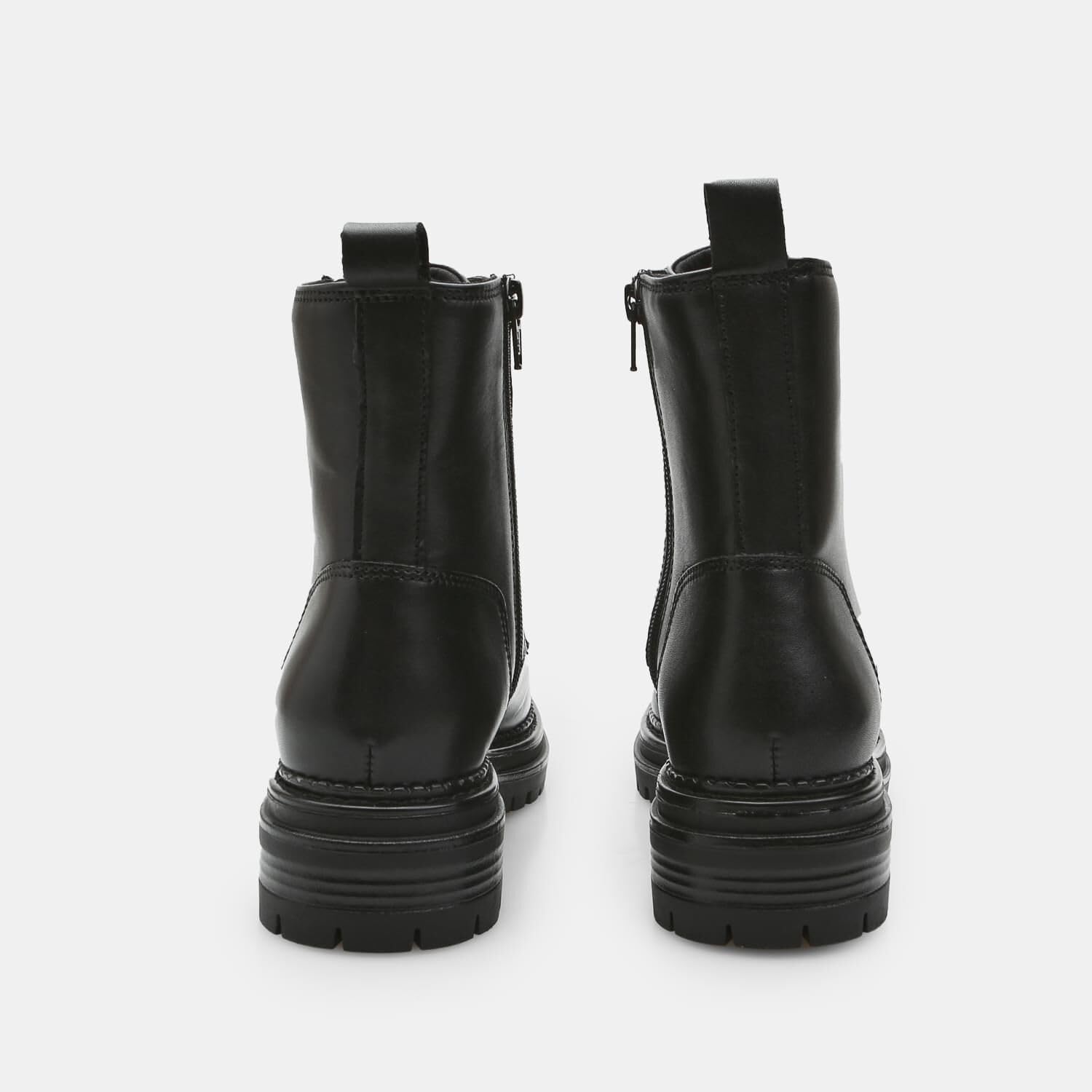 Bata Bottes combat cuir femme robustes