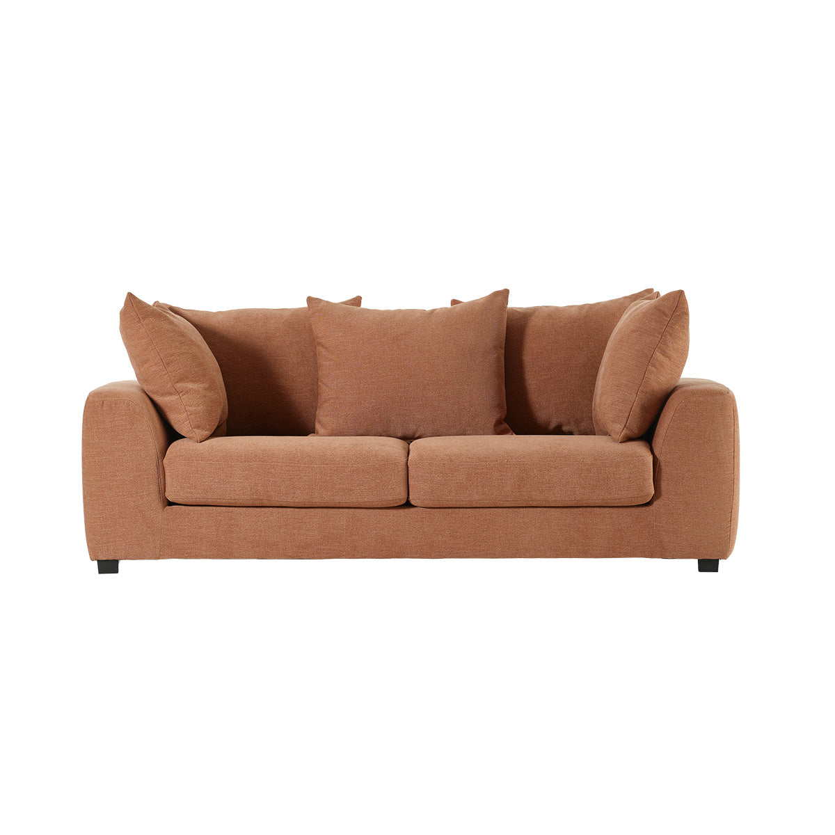Berah Getah Edmond Canapé Convertible 3 Places Terracotta