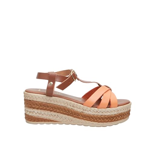 Bata sandales cuir femme plateforme talon bois 7 cm