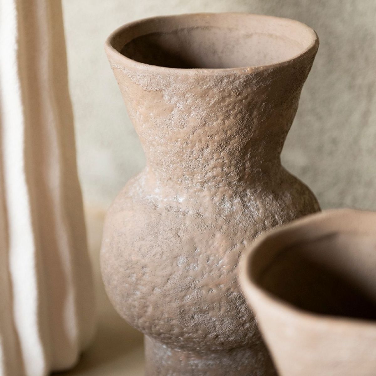 Andrea House Lira vase grès marron 31 cm