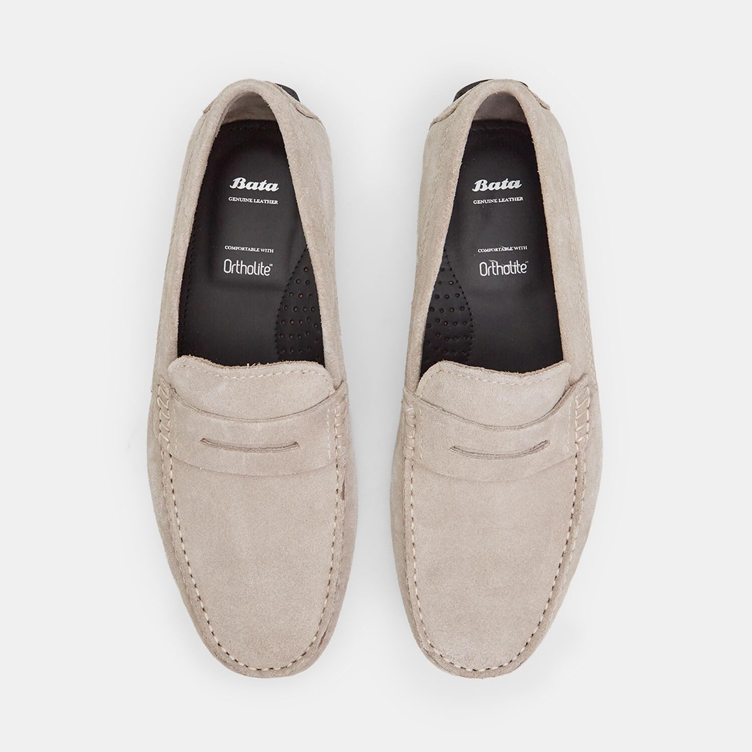 Bata Mocassins Homme Suede Gris 40 EU Confortable