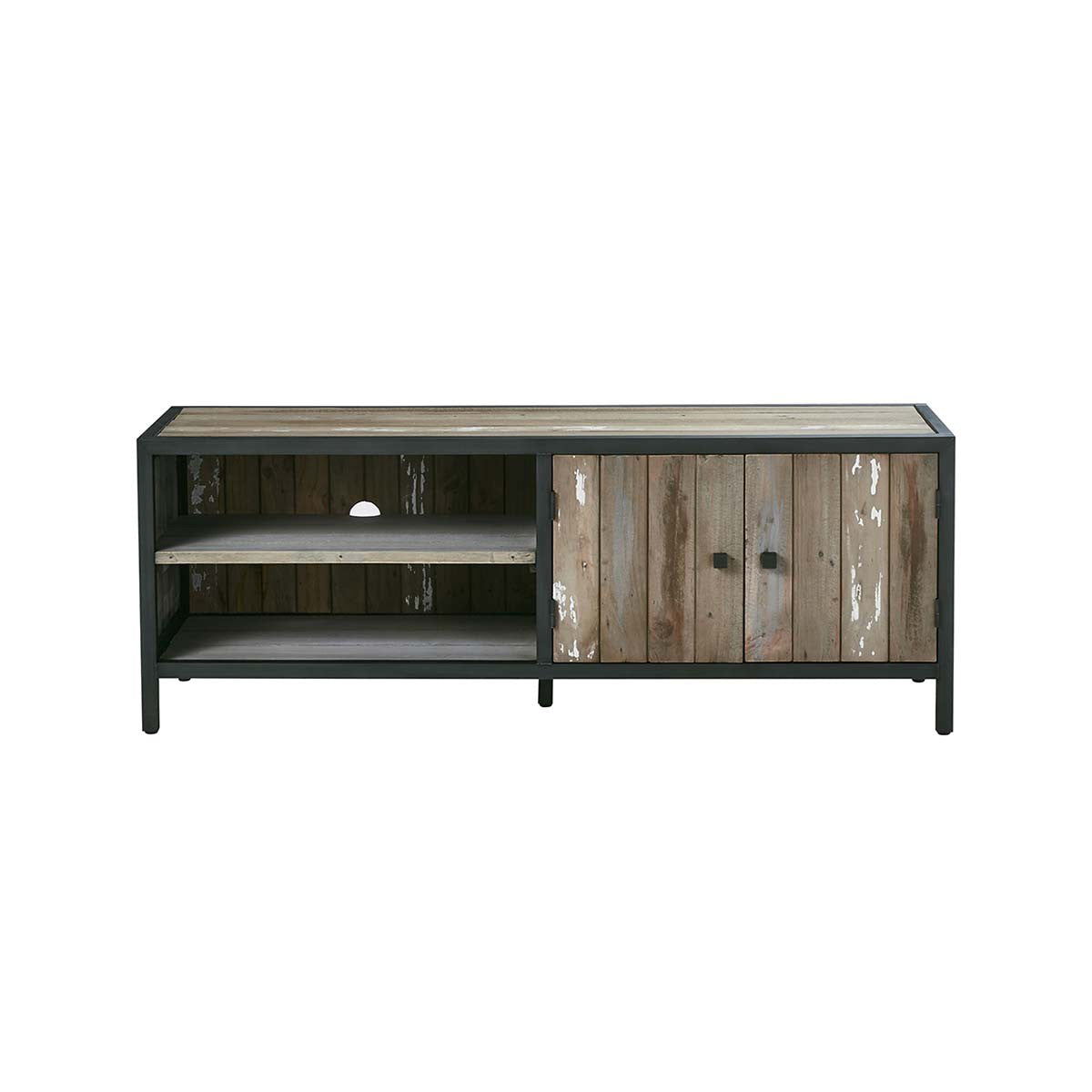 Berah Getah Indus meuble TV bois recyclé métal 150 cm