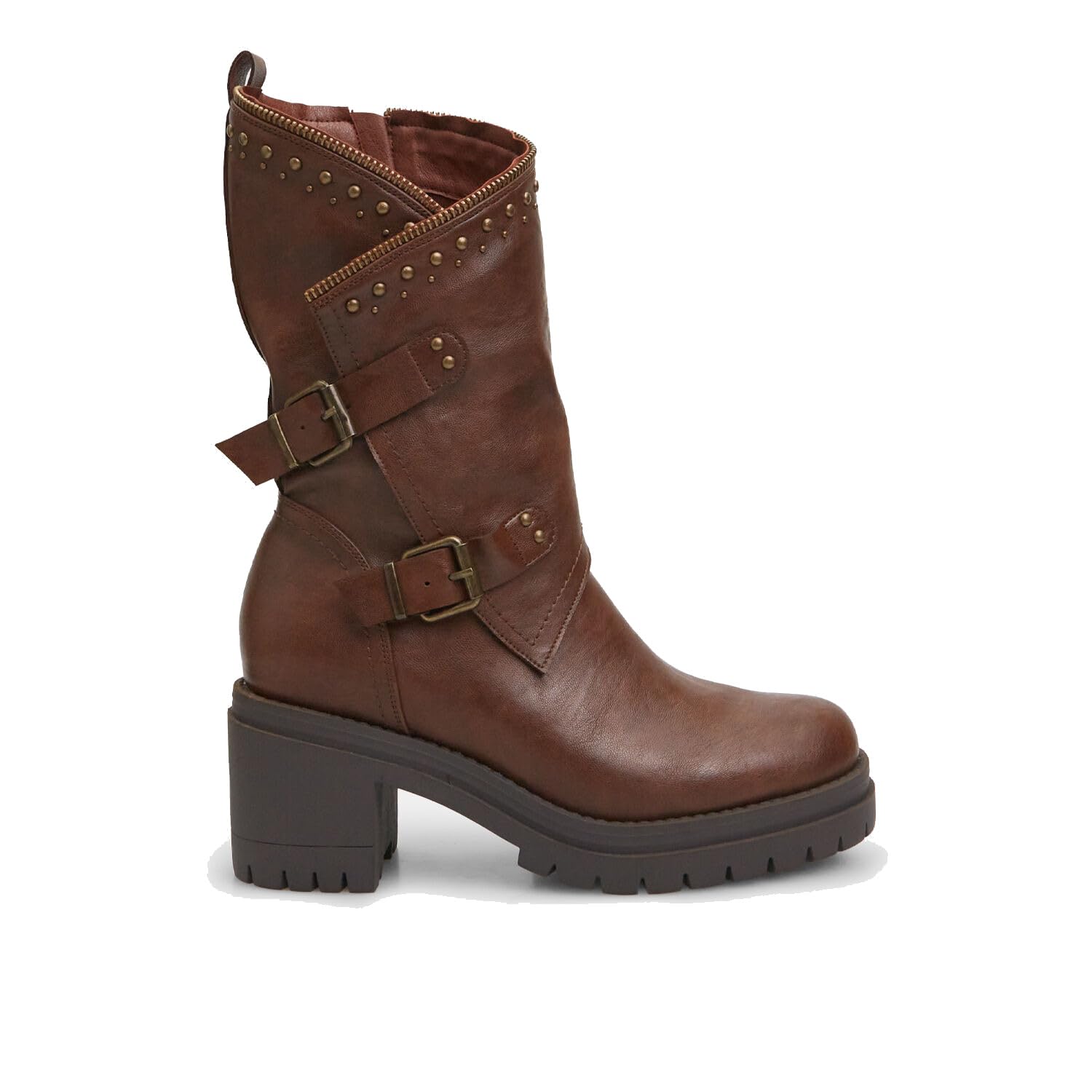 Bata Bottes motard femme à talon hiver confort