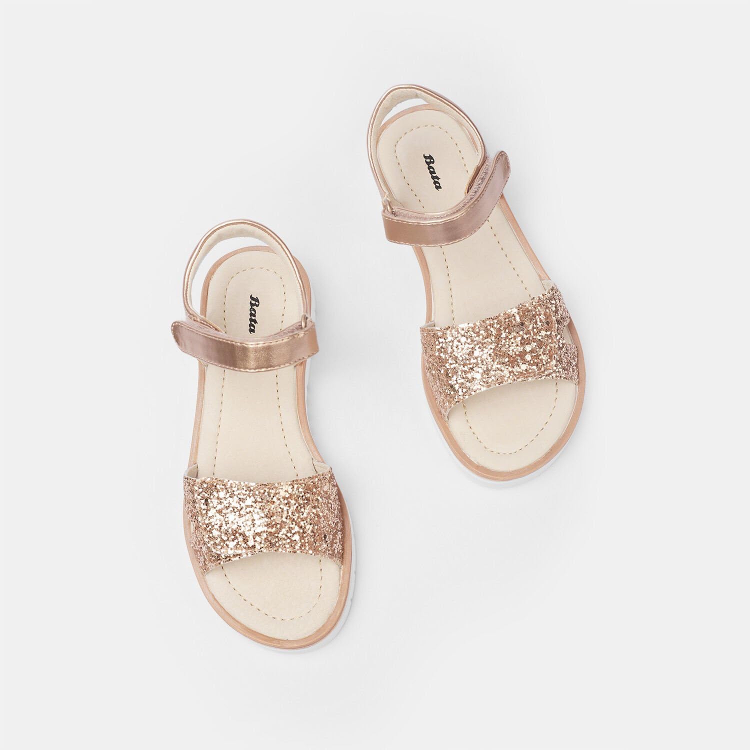 Bata Sandales fille sandales plates confort quotidien