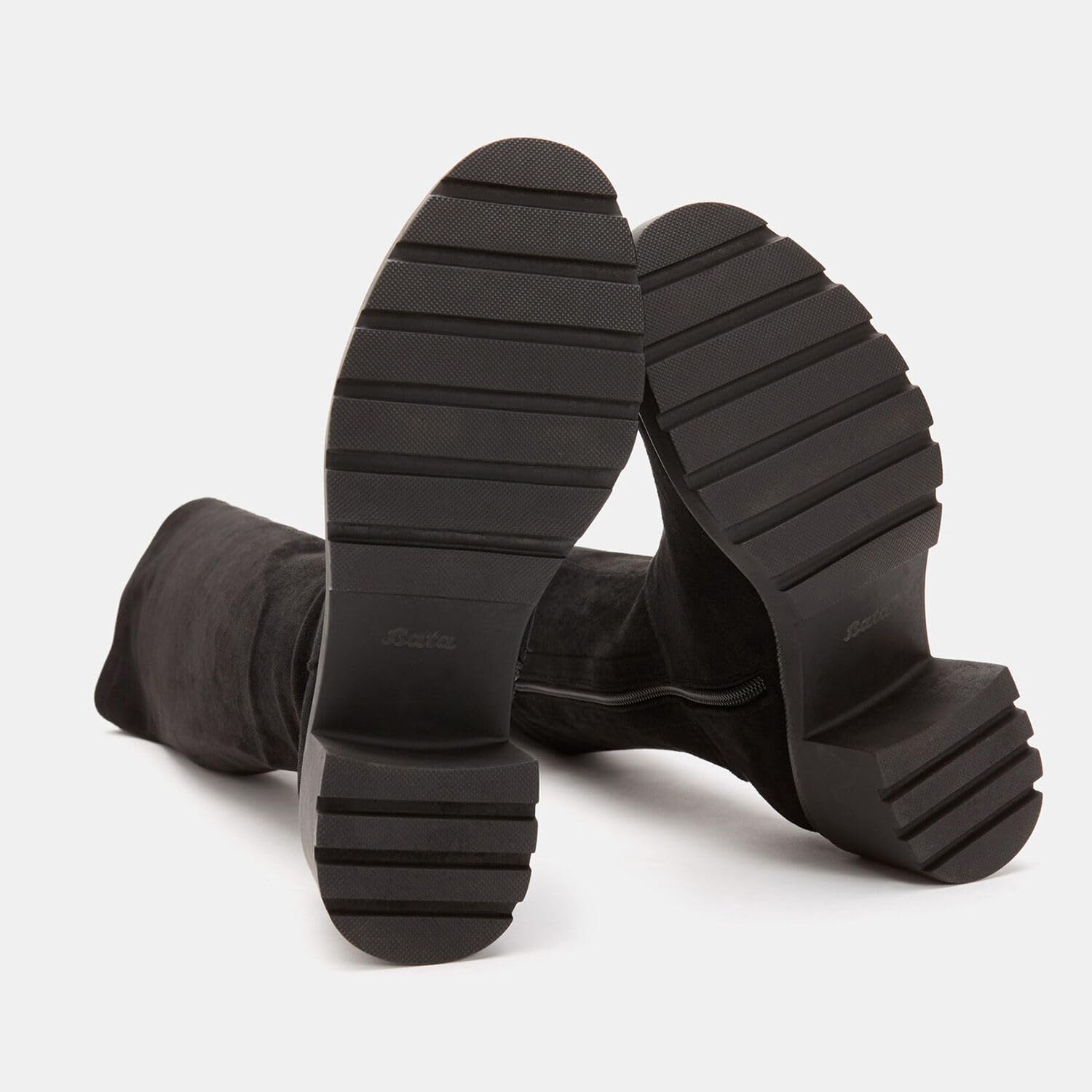 Bata Bottes Cuissardes cuir velours femme