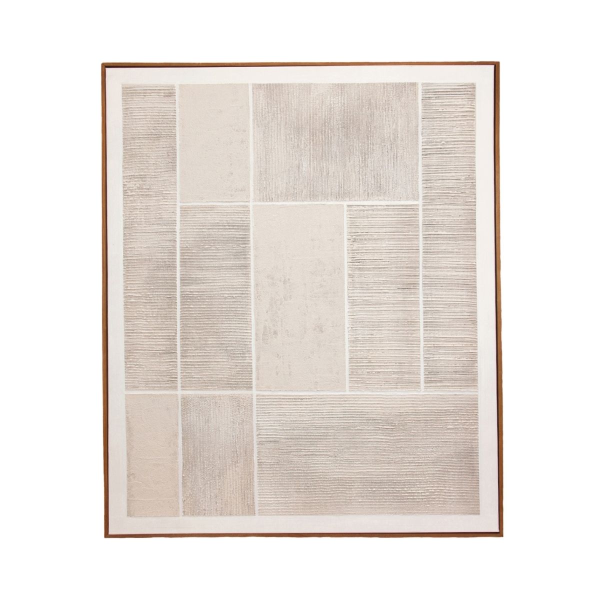 Andrea House Oslo tableau abstrait beige 80x100 cm