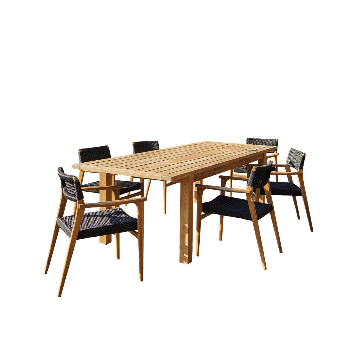 Berah Getah Esther salon de jardin teck recyclé 6 pers