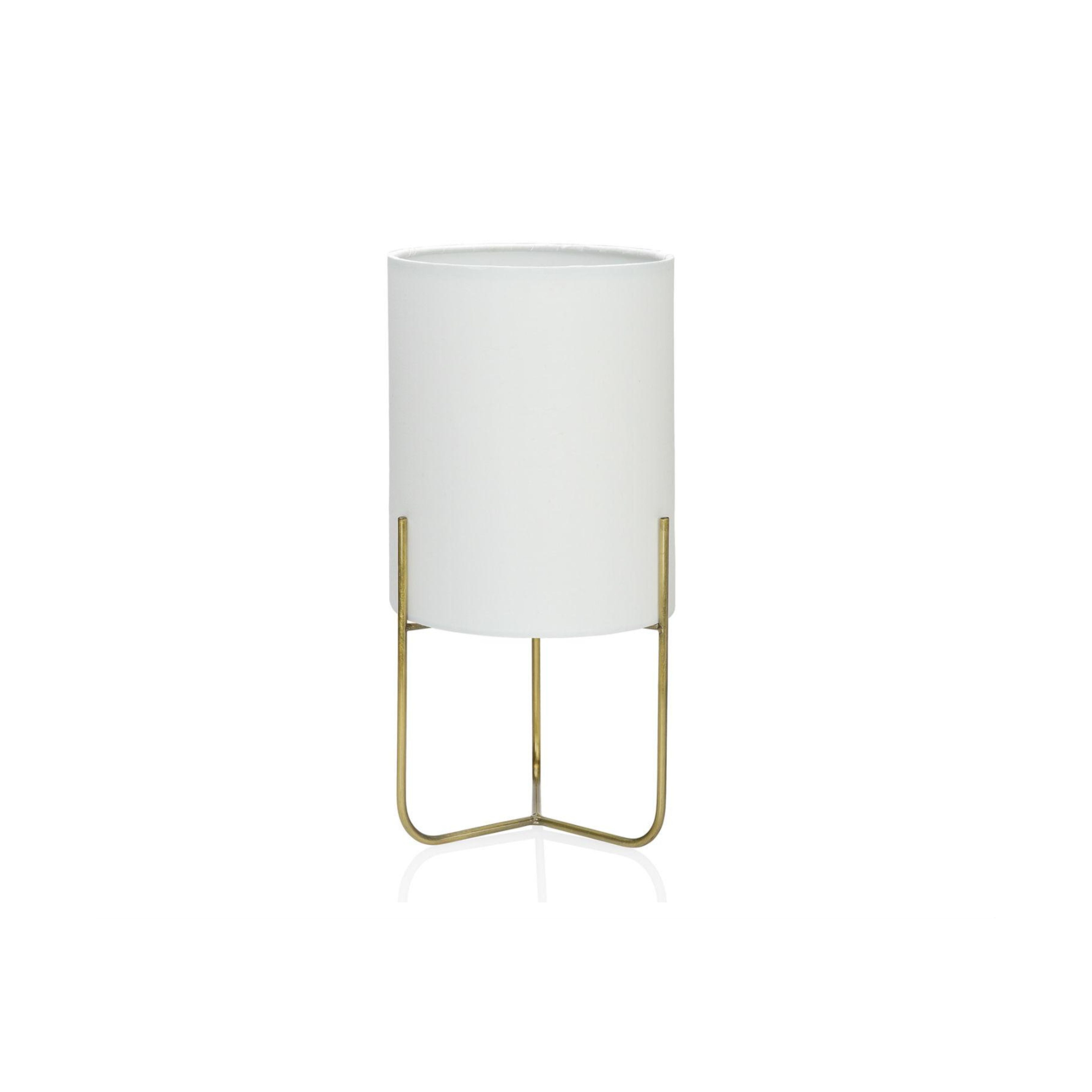 Andrea House lampe de table tissu blanc vintage