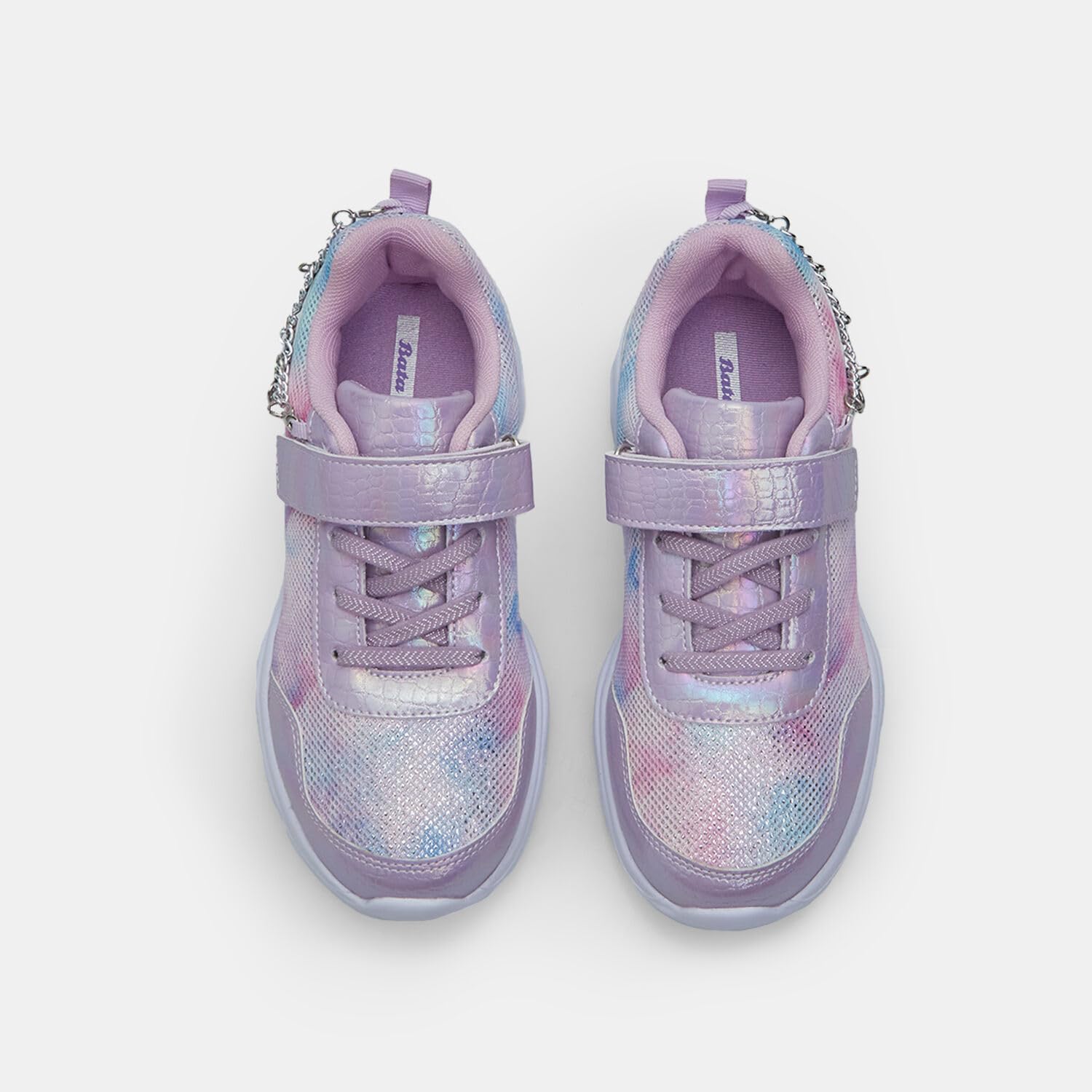Bata Sneakers Fille Bride Charms Blancs Roses TPR