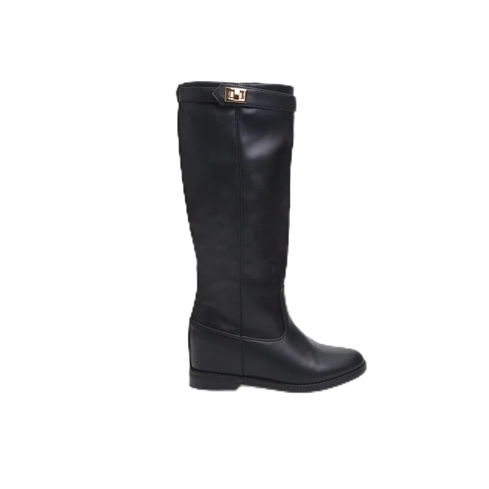 Bata Bottes Femme à Boucle Bottes Compensée Intérieure