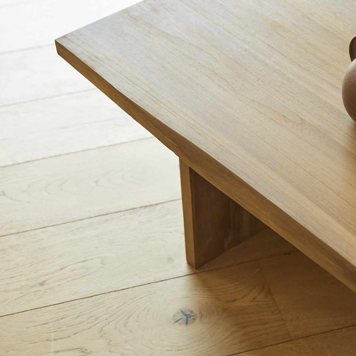 Berah Getah Boston table basse teck massif 120 cm