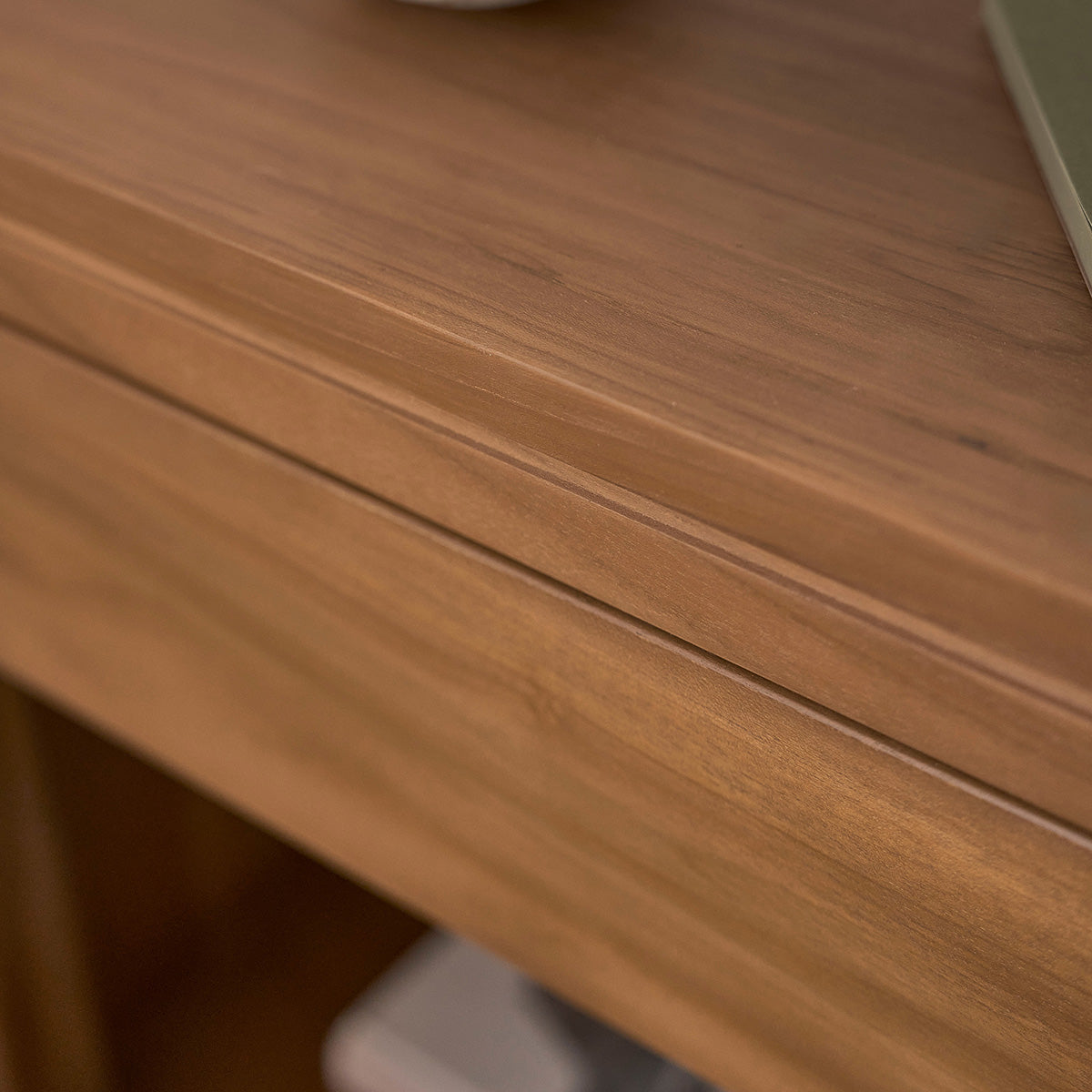 Berah Getah Tristan table de chevet teck massif 50 cm tiroir