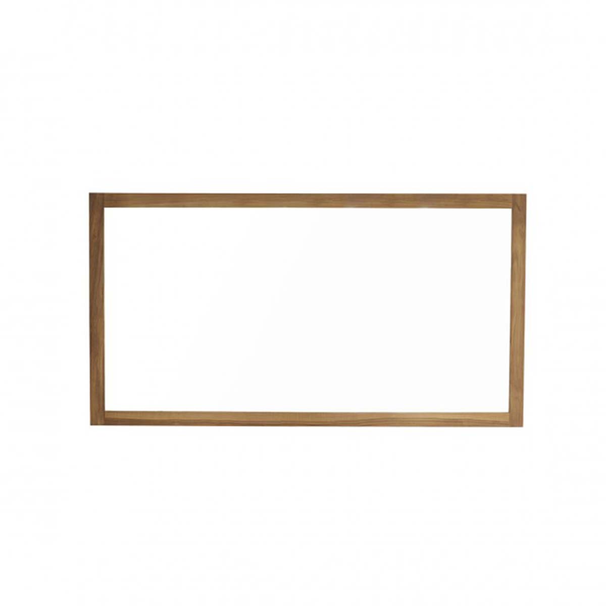 Berah Getah miroir teck massif rectangulaire 150x80 cm