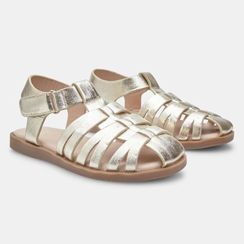 Bata Sandales fille légères argenté doré confort