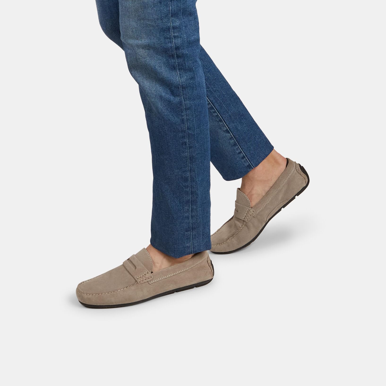 Bata Mocassins Homme Suede Gris 40 EU Confortable