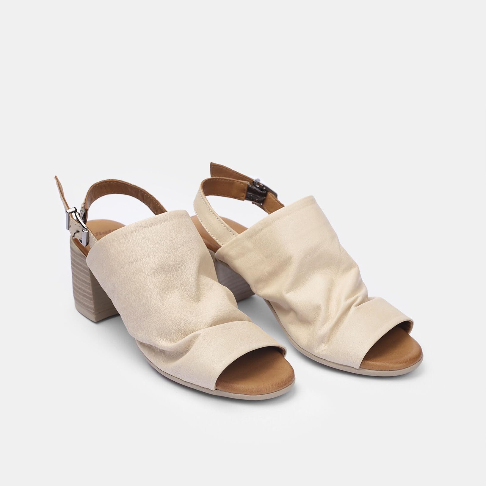 Bata Sandales cuir femme sandales à talon ville