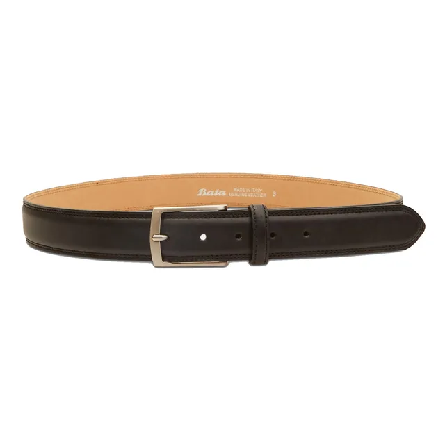 Bata Ceintures ceinture homme cuir noir classique