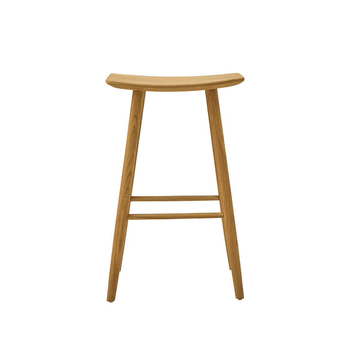 Berah Getah Ambre tabouret de bar teck massif 75 cm