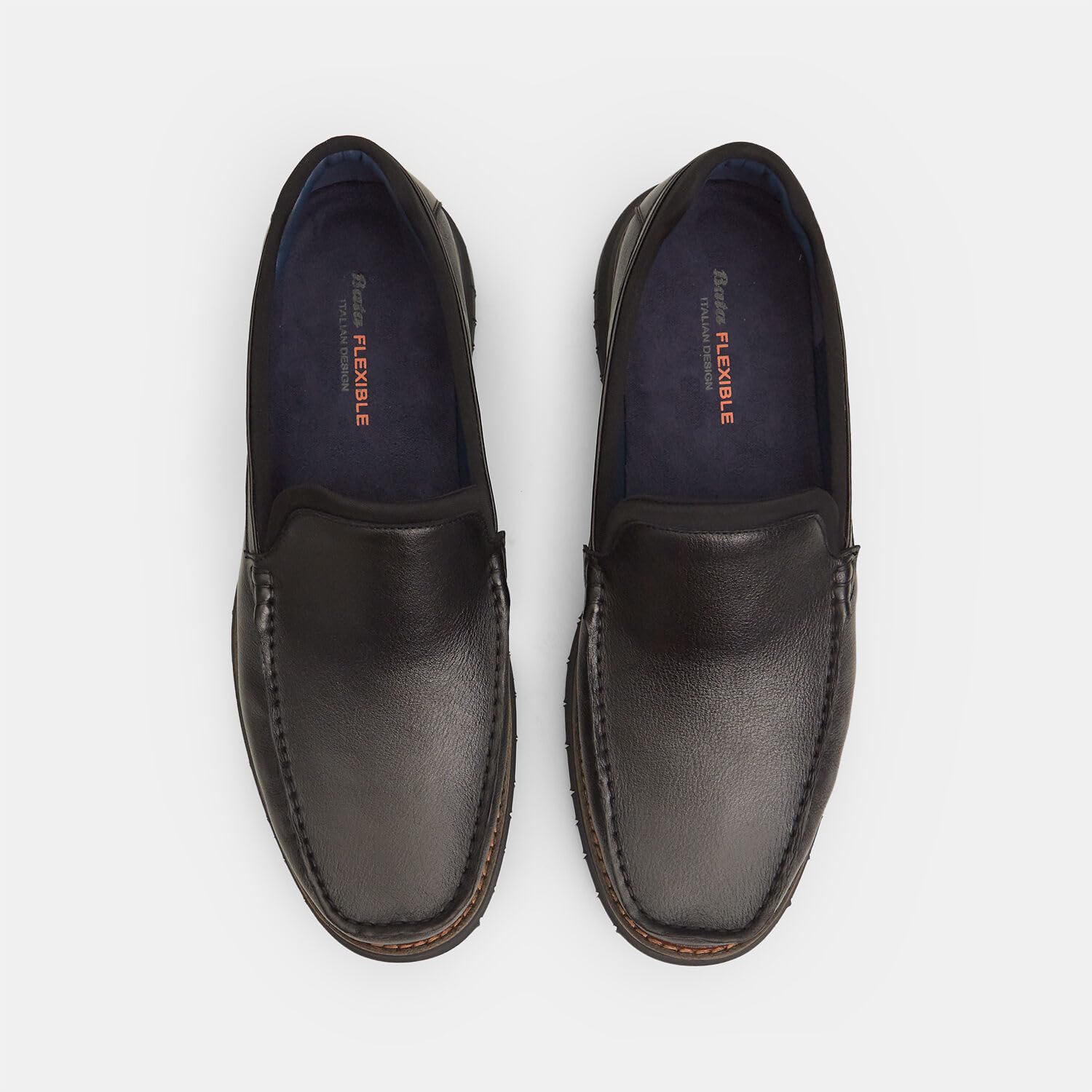 Bata Mocassins Homme Flexible en Cuir