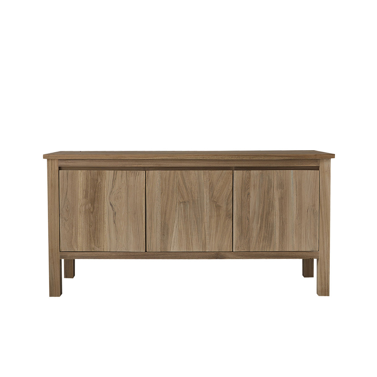 Berah Getah Aldo buffet teck massif 150 cm 3 portes