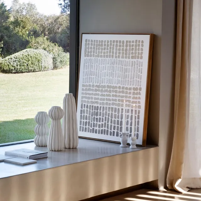 Andrea House Manui Tableau abstrait beige 80x100 cm